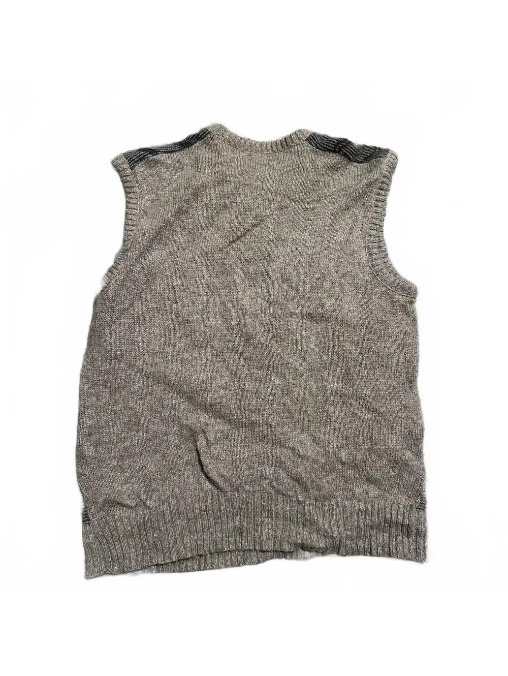 90's Robert Bruce Retro Grandpa wool Vest Size L